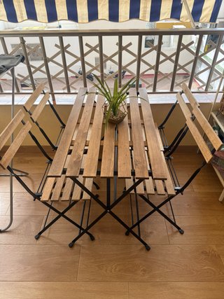 Mesa y 4 Sillas Terraza Tarno Ikea