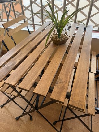 Mesa y 4 Sillas Terraza Tarno Ikea