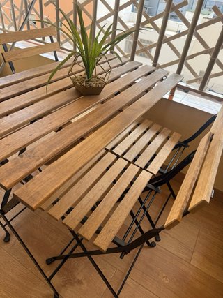 Mesa y 4 Sillas Terraza Tarno Ikea