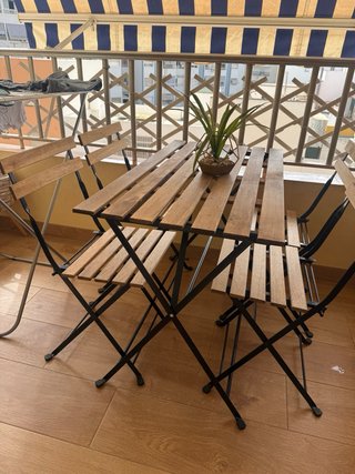 Mesa y 4 Sillas Terraza Tarno Ikea