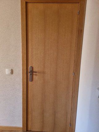 Puertas de madera con cristal