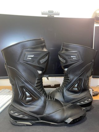 Botas Moto Piel Bela Master Man Negras