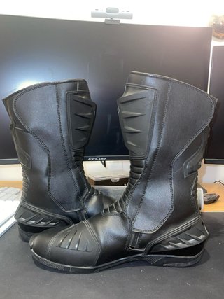 Botas Moto Piel Bela Master Man Negras