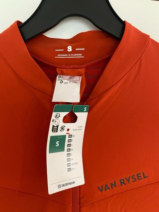 Maillot Ciclismo Van Rysel Naranja Talla S