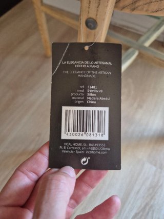 4 Sillas Comedor Ratán Natural