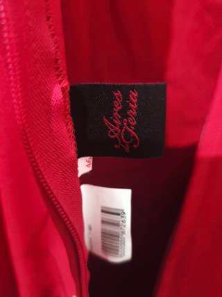 Traje de flamenca rojo volantes