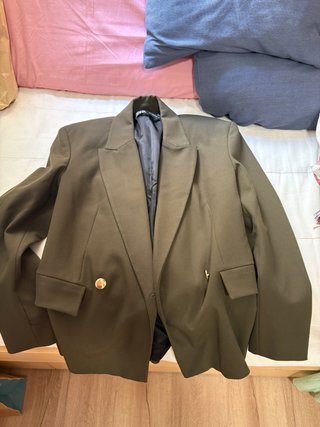Blazer militar Zara verde oliva