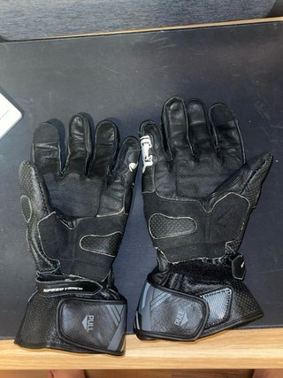 Guantes Moto Cuero Bela Lemox 2XL Negro