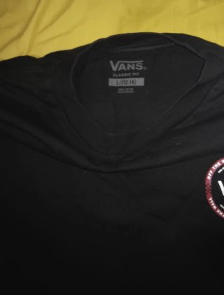 Conjunto chándal Vans negro y rojo
