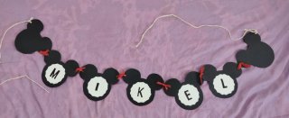 Guirnalda Feliz Cumpleaños Mickey Mouse