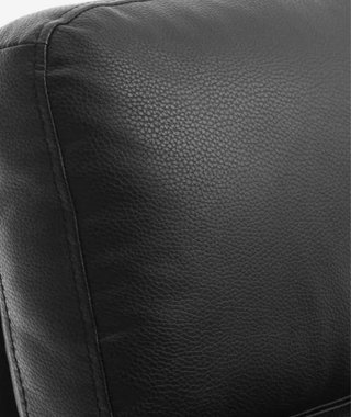 Sillón reclinable polipiel negro
