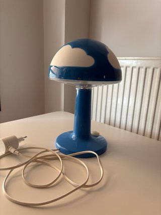 Juego de Lámparas infantil azul con nubes