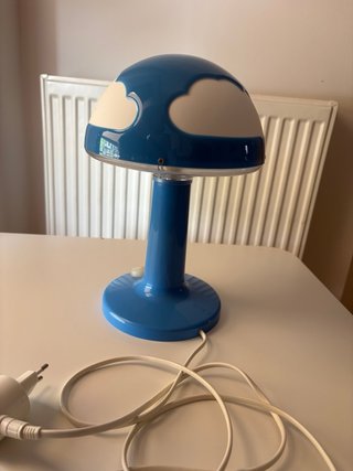 Juego de Lámparas infantil azul con nubes