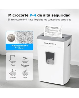 Destructora Papel Microcorte 12 Hojas BONCEN