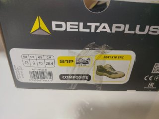 Zapatos de seguridad negros y azules