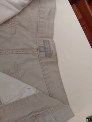 Pantalón corto cargo beige vintage