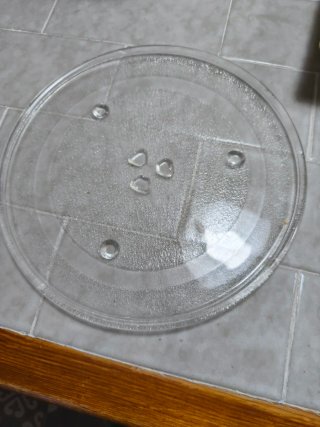 Plato giratorio de microondas de cristal