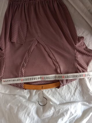 Vestito vintage rosa a righe