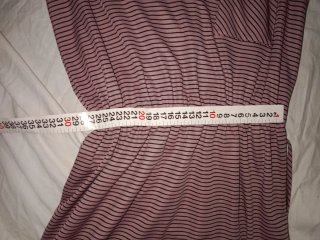 Vestito vintage rosa a righe