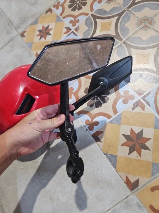 Casco bici infantil y 2 espejos retrovisores