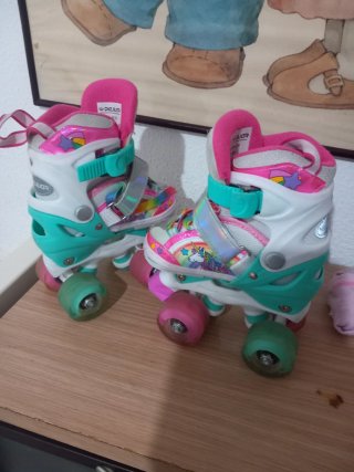 Patines de niña unicornio talla 30