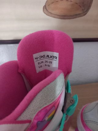Patines de niña unicornio talla 30