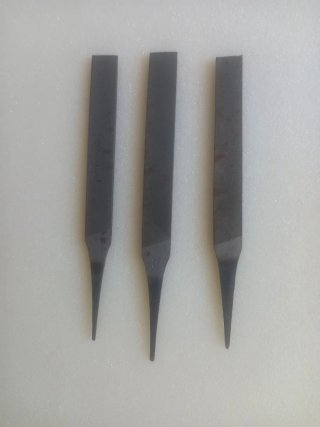 3 LIMAS PLANAS PARALELAS 4" FINAS