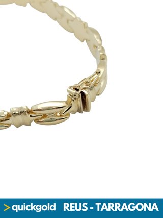 035-1034 PULSERA ORO 18K SEMIRRÍGIDA 20CM