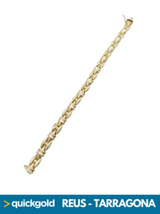 035-1034 PULSERA ORO 18K SEMIRRÍGIDA 20CM