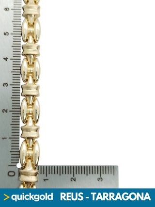 035-1034 PULSERA ORO 18K SEMIRRÍGIDA 20CM