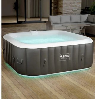 Spa Hinchable AREBOS 6 Personas LED 40°C