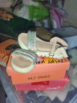 Sandalias niña verano brillantes rosa