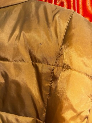 Chaqueta acolchada Zara basic marrón