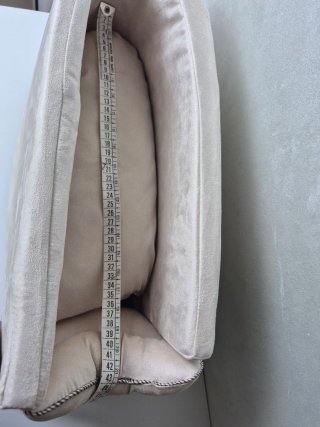 Seggiolino auto cane imbottito beige
