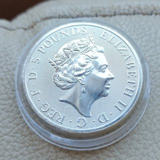 Moneta 2 OZ in argento purissimo Tudor Beasts 2022