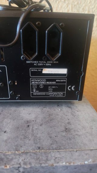 Kenwood KR-A3070 Receptor Estéreo AM/FM