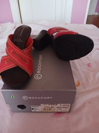 Sandalias Rockport Piel Rojas Talla X