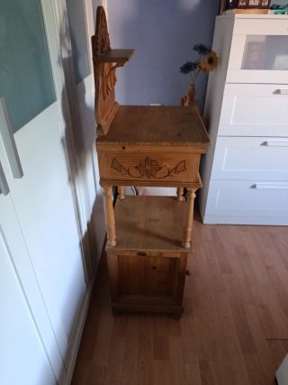 Mesilla auxiliar alta madera pino