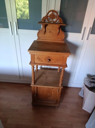 Mesilla auxiliar alta madera pino