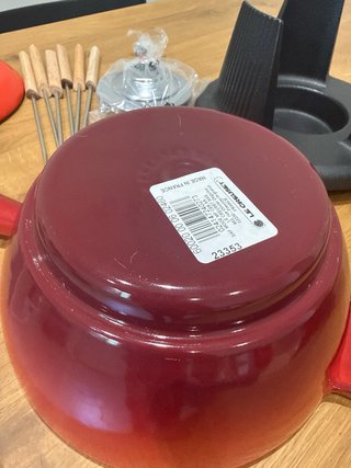 Set Fondue Le Creuset Rojo Cerámica Nuevo