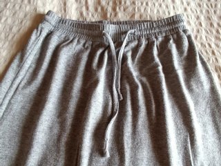 Falda larga gris S
