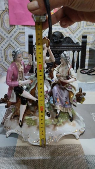 Figura cerámica pareja música