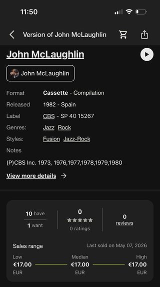 Casete Historia de la Música Rock 36