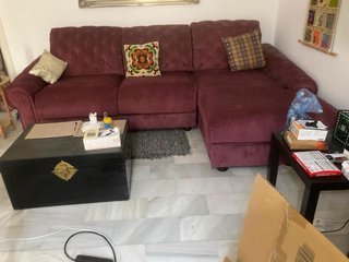 Sofá modular L en buen estado