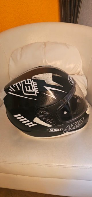 Casco Moto Negro con Viseras Oscura y clara