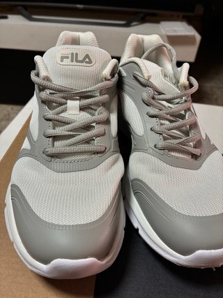 Zapatillas Fila Mujer Gris y Blanco