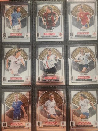 Lote de 9 Cartas Fútbol Monopoly Panini