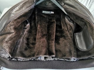 Chaqueta Schott NYC Talla 38 Marrón Piel