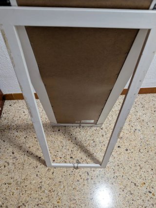 Espejo de pie vintage madera y cristal
