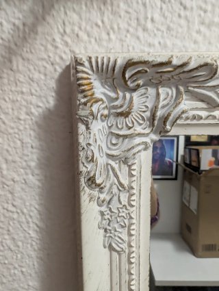 Espejo de pie vintage madera y cristal